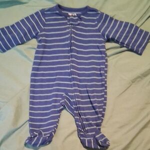 Blue Striped Kids One Piece